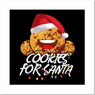 Funny Christmas Cookies For Santa Posters and Art
